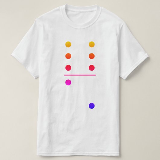 Dominoes 6-2 Group Costume T-shirt (Design voorkant)