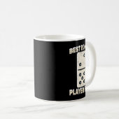 Dominoes beste domino speler ooit toernooi spel koffiemok (Voorkant rechts)