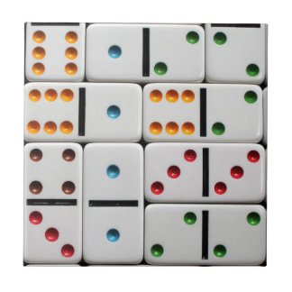 Dominoes Ceramic Tile Tegeltje