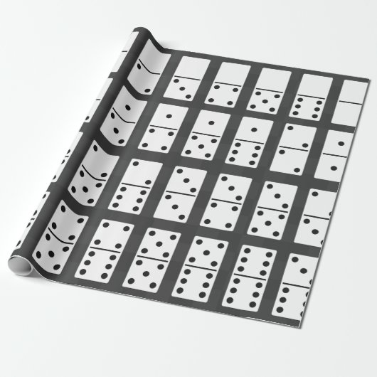 Dominoes Design Cadeaupapier (Uitgerold)
