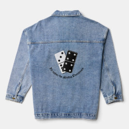 Dominoes Design Denim Jacket