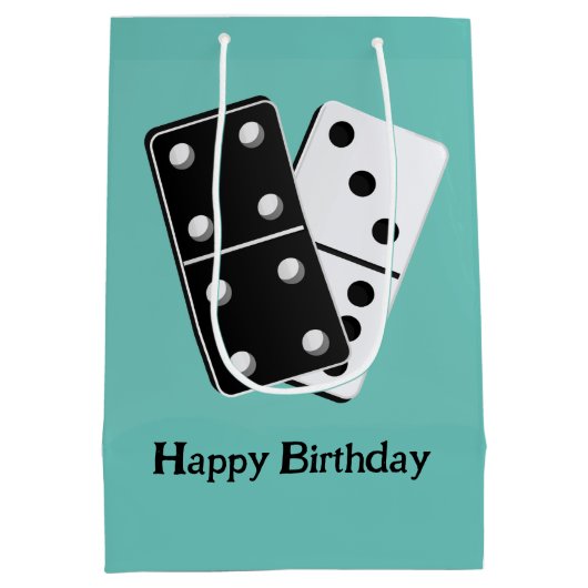 Dominoes Design Medium Cadeauzakje (Achterkant)