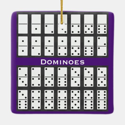 Dominoes Design Ornament (Achterkant)