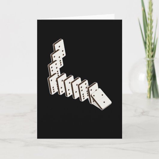 Dominoes Dominoe Game Game Night Kaart (Voorkant)