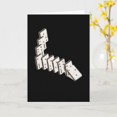 Dominoes Dominoe Game Game Night Kaart (Gele Bloem)