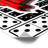 Dominoes Gaming Typography Decor Poster (Hoek)
