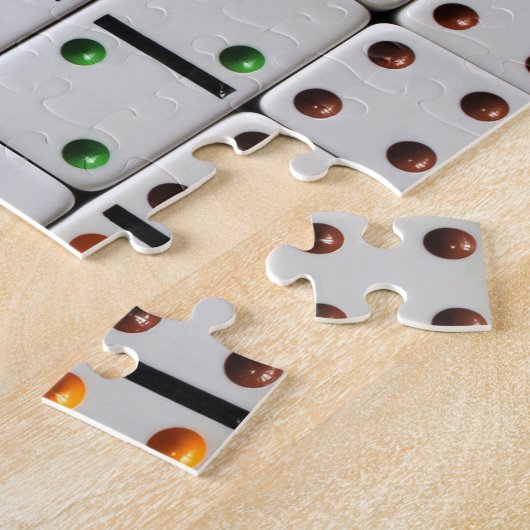 Dominoes puzzle legpuzzel (Zijkant)