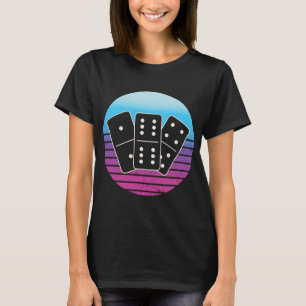 Dominoes Retro  Tegel Speler T-shirt