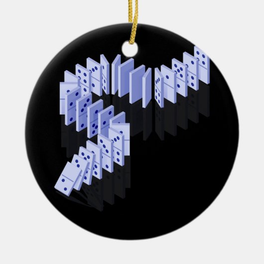 Dominoes Tegels Domino Player Dominoes Lover Strat Keramisch Ornament (Voorkant)