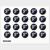 Dominoes Tegels Domino Player Dominoes Lover Strat Ronde Sticker (Vel)