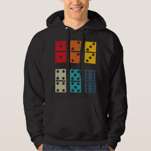 Dominoes tegels retro coole kleuren dominostenen s hoodie