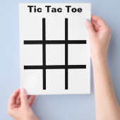 Dominoes-Tic Tac Toe LABEL Grid (2-inch koelkasten Flyer (Hand)