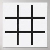 Dominoes-Tic Tac Toe LABEL Grid (2-inch koelkasten Poster (Voorkant)