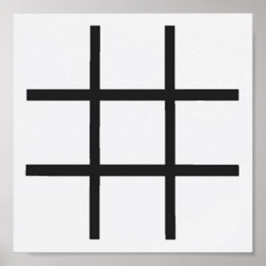 Dominoes-Tic Tac Toe LABEL Grid (2-inch koelkasten Poster (Voorkant)