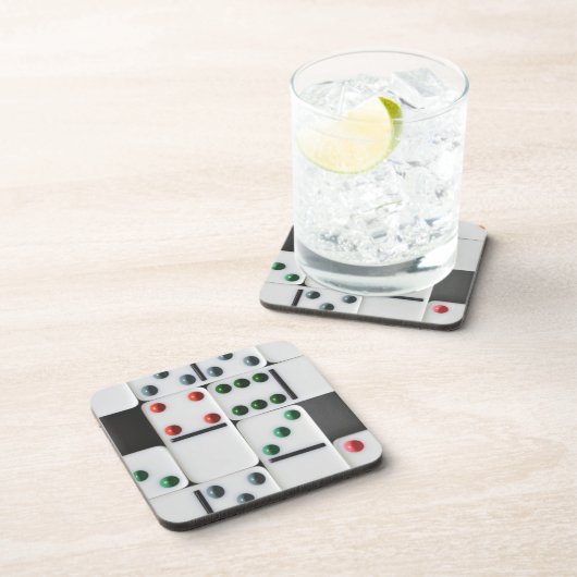 Dominoes Tile Foto Bier Onderzetter (Rechterzijde)