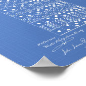 Dominos 1873 Patent Art Blueprint Poster (Hoek)