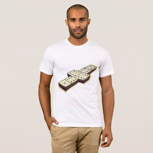 Dominos Game Mannen T-Shirt (Voorkant volledig)