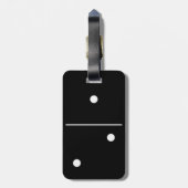 Dominos Game Piece Bagagelabel (Achterkant verticaal)