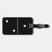 Dominos Game Piece Bagagelabel (Achterkant horizontaal)