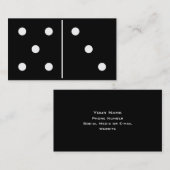 Dominos Game Piece Visitekaartje (Voorkant / Achterkant)