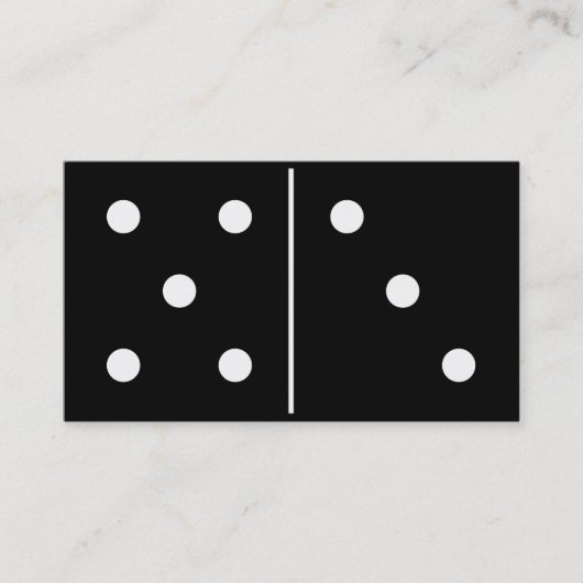 Dominos Game Piece Visitekaartje (Voorkant)