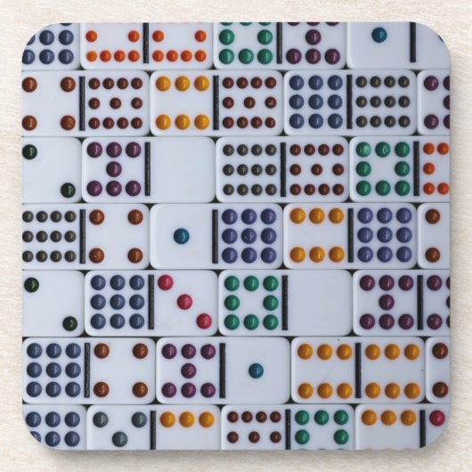 Dominos Numbers Game Bier Onderzetter (Voorkant)