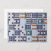 Dominos Numbers Game Briefkaart (Voorkant / Achterkant)
