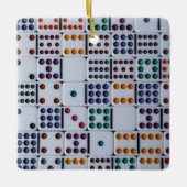 Dominos Numbers Game Keramisch Ornament (Voorkant)