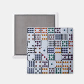 Dominos Numbers Game Magneet (Voorkant / Achterkant)