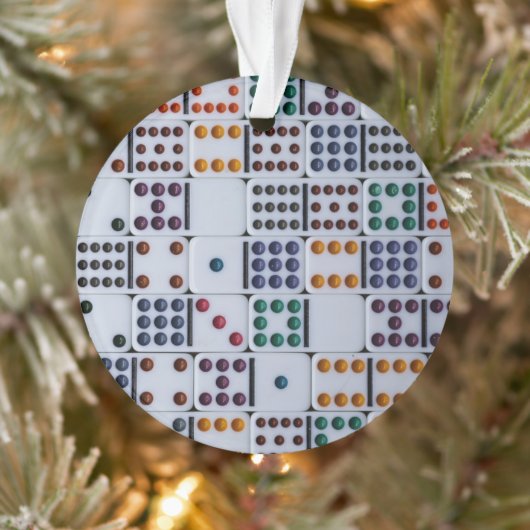 Dominos Numbers Game Ornament (Boom)