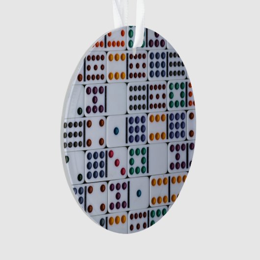 Dominos Numbers Game Ornament (voorkant)