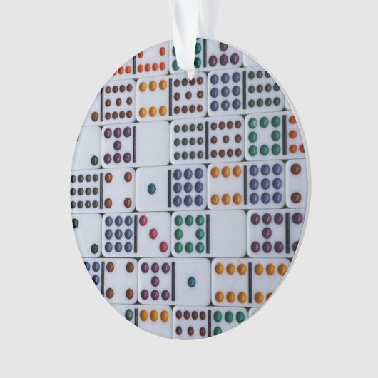 Dominos Numbers Game Ornament (voorkant)