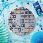 Dominos Numbers Game Papieren Bordje (Feest)