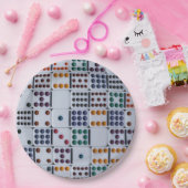 Dominos Numbers Game Papieren Bordje (Feest)