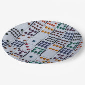 Dominos Numbers Game Papieren Bordje (Gekanteld)
