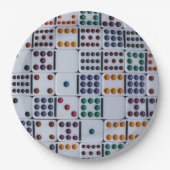 Dominos Numbers Game Papieren Bordje (Voorkant)