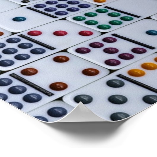Dominos Numbers Game Poster (Hoek)