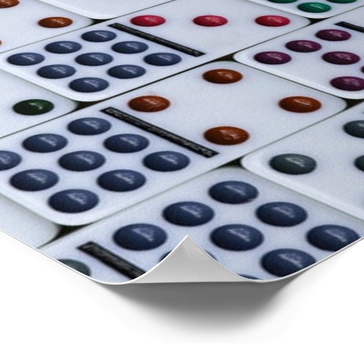 Dominos Numbers Game Poster (Hoek)