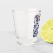 Dominos Numbers Game Shot Glas (Links)