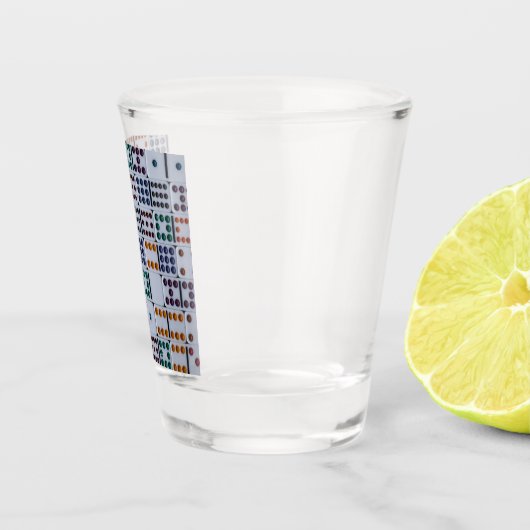 Dominos Numbers Game Shot Glas (Rechts)