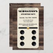 Domino's Thema Uitnodiging (Voorkant / Achterkant)