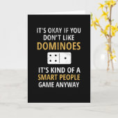 Dominosen| Dominoes Player Dominoes Lovers Kaart (Gele Bloem)