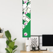 Dominostenen Groeigrafiek. Poster (Thuiskantoor)