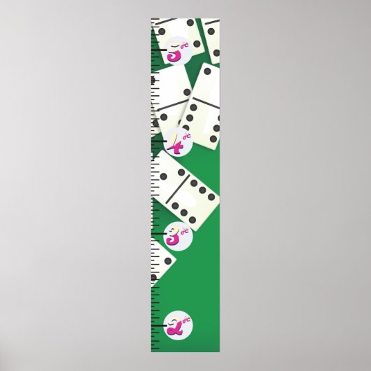 Dominostenen Groeigrafiek. Poster (Voorkant)