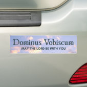 Dominus Vobiscum Latijn massaal handel Katholieke  Bumpersticker (Op auto)