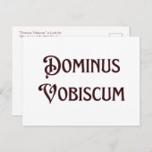 Dominus Vobiscum mag bij jou katholiek zijn. Briefkaart (Voorkant / Achterkant)