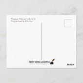 Dominus Vobiscum mag bij jou katholiek zijn. Briefkaart (Achterkant)