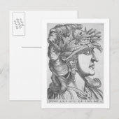 Domitian Caesar (51-96 AD), 1596 (graving) Briefkaart (Voorkant / Achterkant)