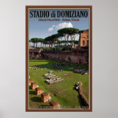 Domitian Stadium op Palatine Hill Poster (Voorkant)