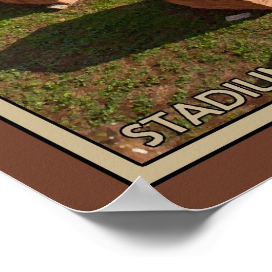 Domitian Stadium op Palatine Hill Poster (Hoek)